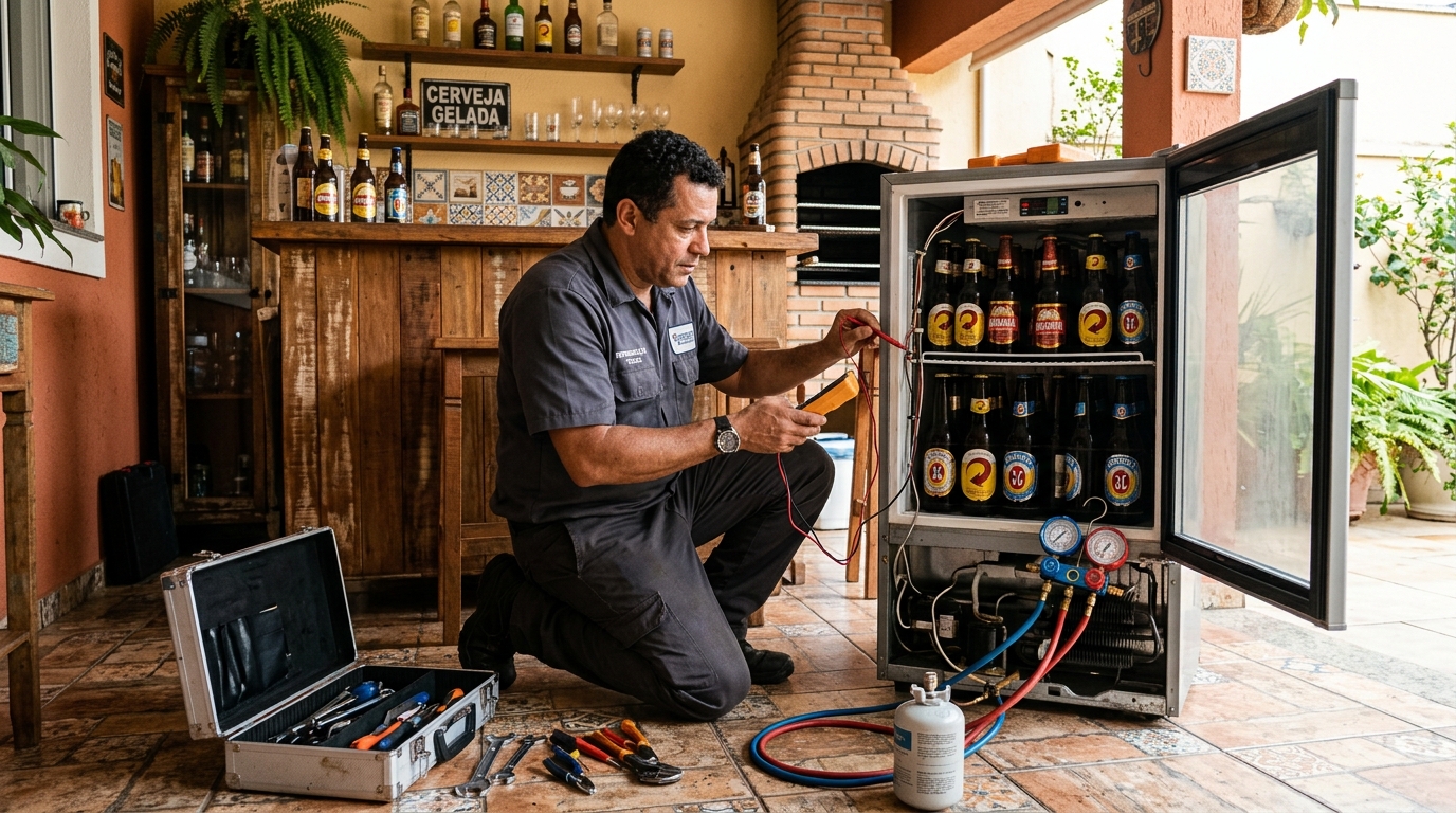 Aplicação de gás refrigerante em cervejeira atendida em Teresina‑PI